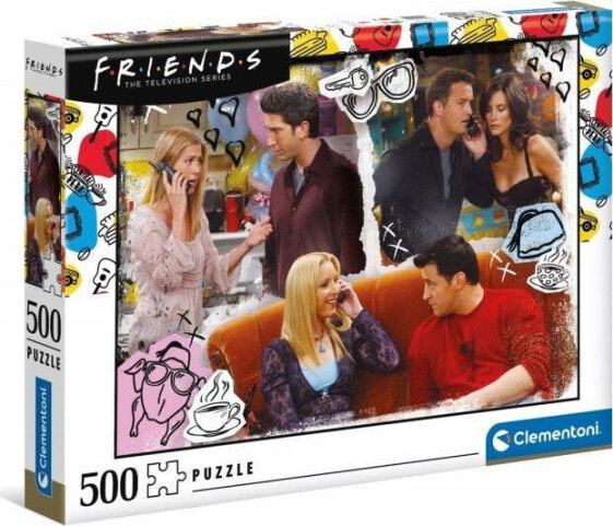 Clementoni Puzzle Friends. Przyjaciele 500 el.