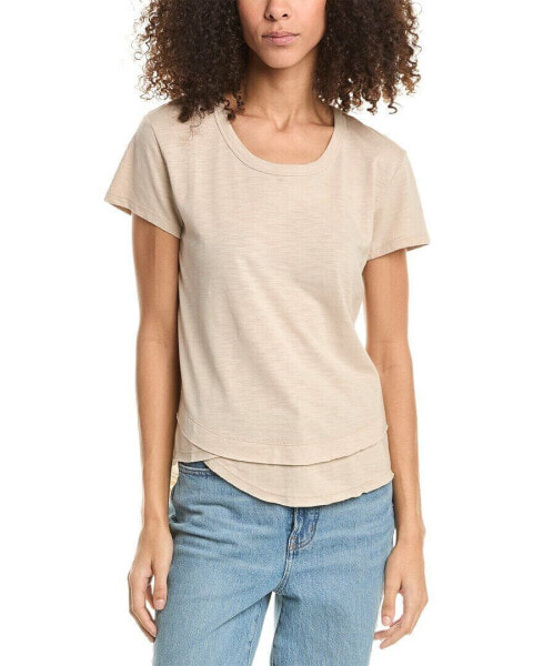 Chrldr Ava T-Shirt Women's Beige Xs