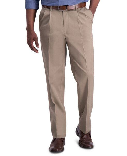 Men's Iron Free Premium Khaki Classic-Fit Pleated Pant