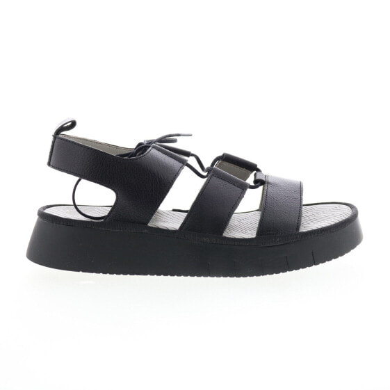 Fly London Caio CAIO363FLY-000 Womens Black Leather Strap Sandals Shoes