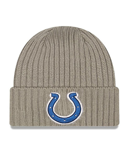 Big Boys and Girls Graphite Indianapolis Colts Core Classic Cuffed Knit Hat