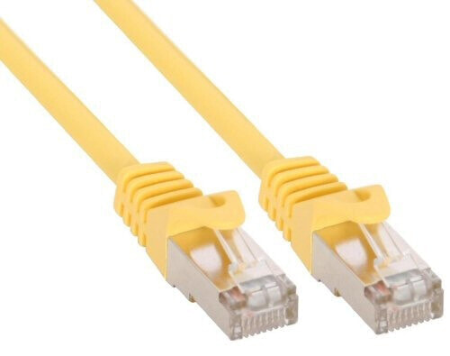 InLine Patch Cable F/UTP Cat.5e yellow 1m