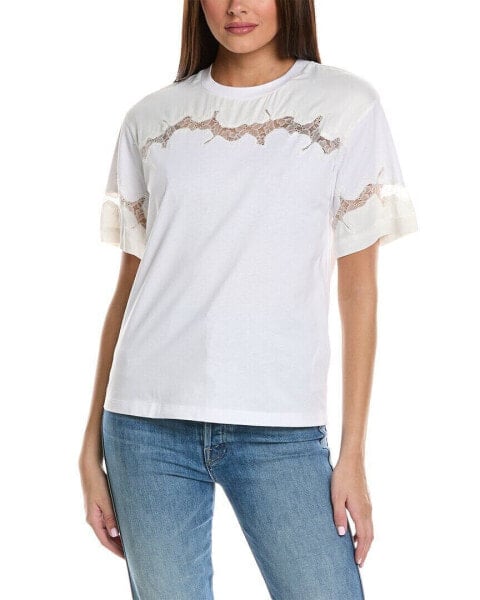 3.1 Phillip Lim Lace T-Shirt Women's White Xs