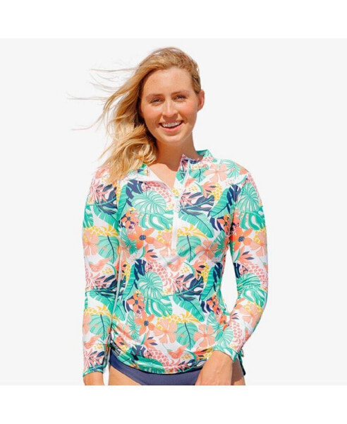 Women's Half-Zip Nora Swim Top