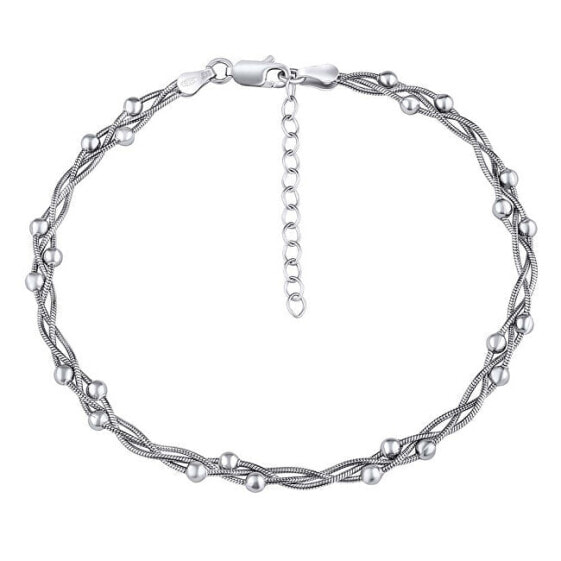 Silver braided leg chain TTT420A