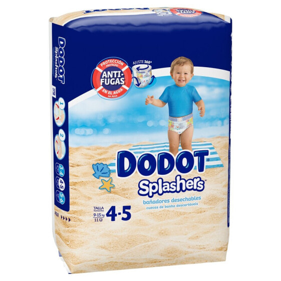 DODOT Splawers Size 4-5 11 Units Diapers