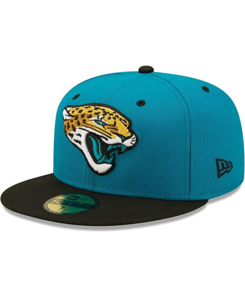 Men's Teal, Black Jacksonville Jaguars Flipside 59Fifty Fitted Hat