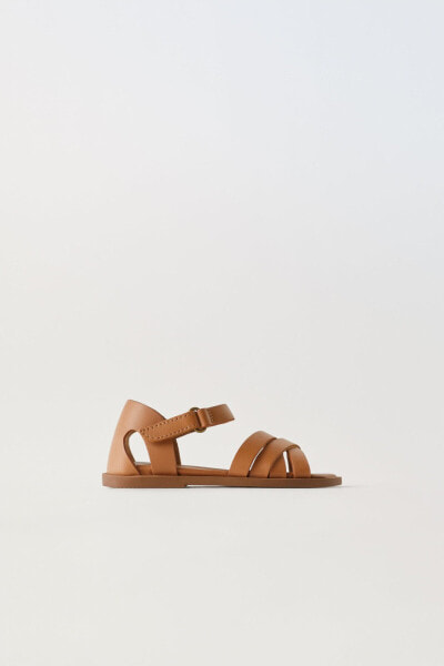 Leather strappy sandals