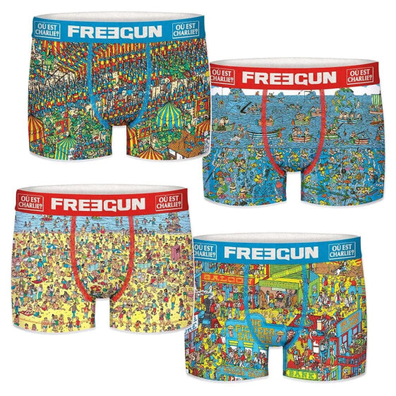 FREEGUN Finding Wally PK5479 boxers 4 units