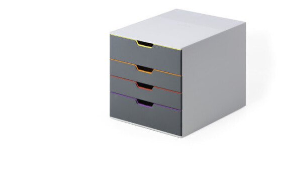 Durable VARICOLOR - 4 drawer(s) - Grey - Plastic - A4 - Monochromatic - Multi