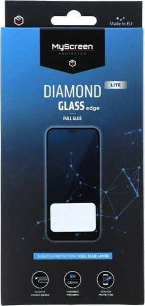 MyScreen Protector Samsung Galaxy S22 - Szkło hartowane na lekko zaokrąglone ekrany DIAMOND GLASS LITE edge FULL GLUE