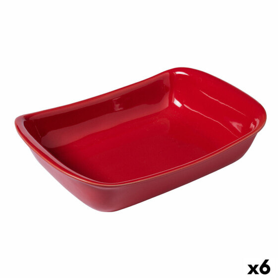 Форма для выпечки Pyrex Supreme Красный Керамика Прямоугольный 30,2 x 20 x 7,4 cm (6 штук)