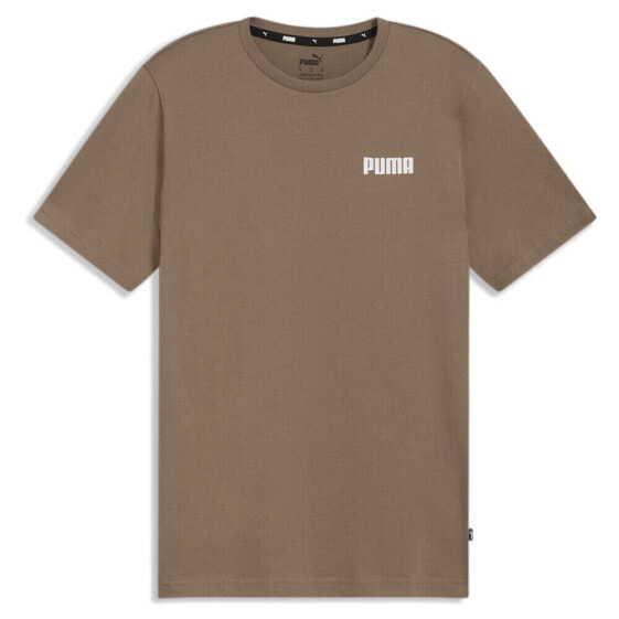 Puma Essential Small Crew Neck Short Sleeve T-Shirt Mens Brown Casual Tops 84722