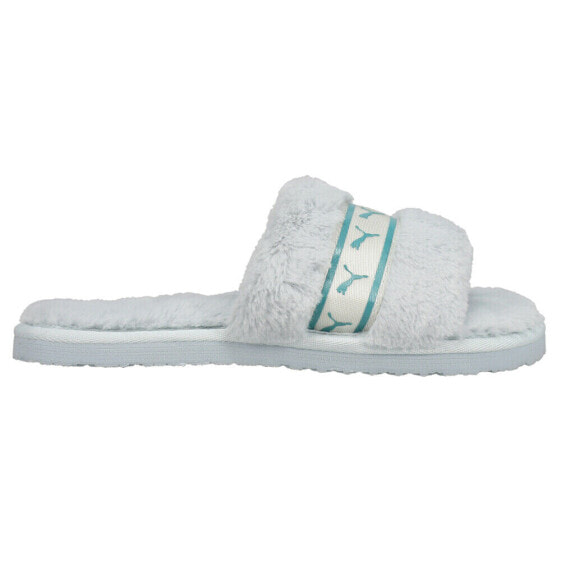 Шлепанцы домашние PUMA Fluff Remix Slide женские Зеленые 385240-08