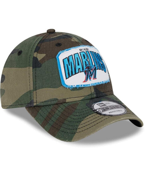 Men's Camo Miami Marlins Gameday 9forty Adjustable Hat