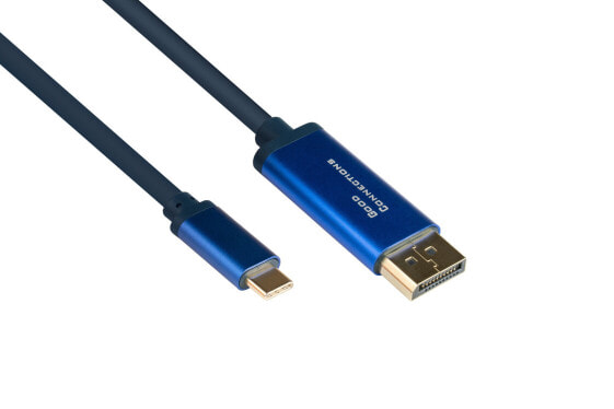 Разъемы и переходники GOOD CONNECTIONS Alcasa 4812-CSF010B - 1 м - USB Type-C - DisplayPort - Мужской - Мужской - Прямой