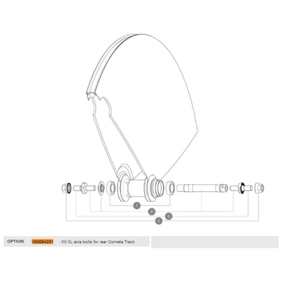 MAVIC Comete Track Rear Axle Bolts Kit