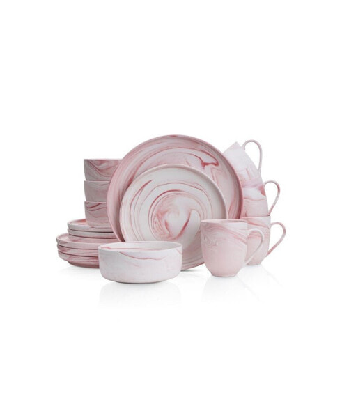 Brighton 16 Pieces Dinnerware Set, Service For 4