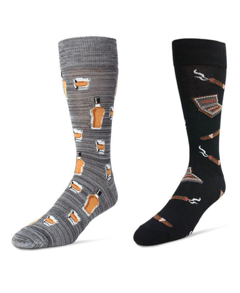 Men's Crew Food Drink Assortment Socks, Pair of 2