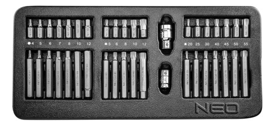 Neo Końcówki wkrętakowe 30-75 mm zestaw 40szt. (84-236)