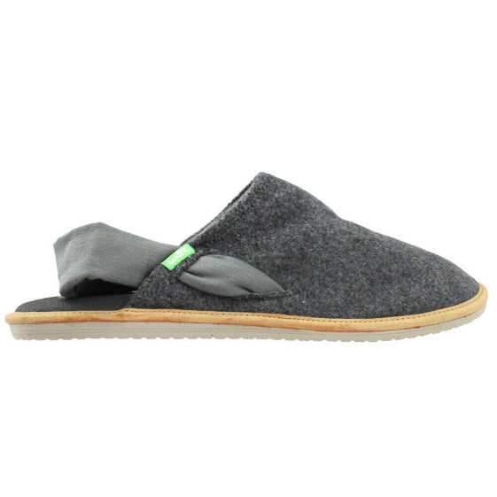 Sanuk Yoga Cruz Wool Slingback Womens Grey Flats Casual 1099972-DKSW