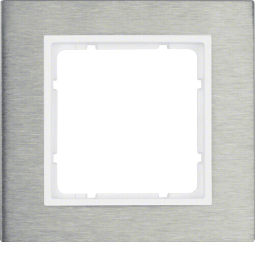 Berker 10113609 - Stainless steel - White - Metal - Matte - Screwless - Berker - 1 pc(s)