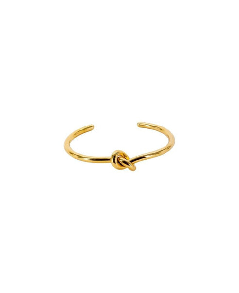 Philo Knot Bangle in 18K Gold-Plated Brass