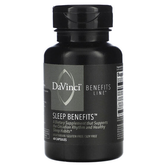 Витамин для здорового сна DaVinci Laboratories of Vermont, Sleep Benefits, 60 капсул