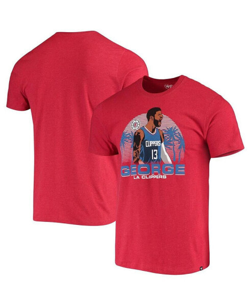 Men's Paul George Red LA Clippers Player Graphic T-shirt