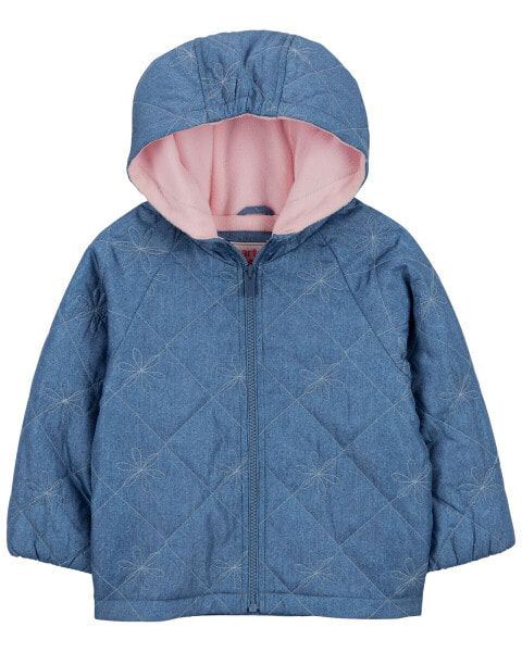 Baby Quilted Chambray Mid-Weight Jacket 12M