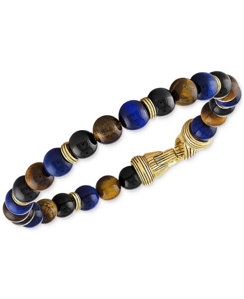 Multi-Stone Beaded Bracelet in 14k Gold-Plated Sterling Silver, Created for Macy's