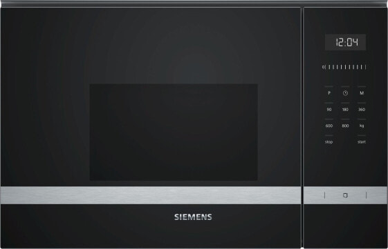 Siemens BF525LMS0 - Built-in - Solo microwave - 20 L - 800 W - Buttons - Touch - Black - Stainless steel