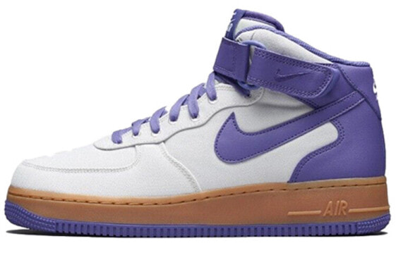 Кроссовки Nike Air Force 1 Mid Light Bone Purple Beige AJ9514-003