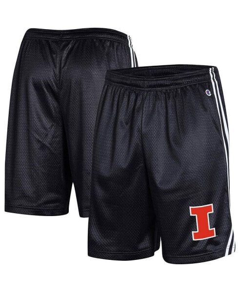 Men's Black Illinois Fighting Illini Team Lacrosse Shorts