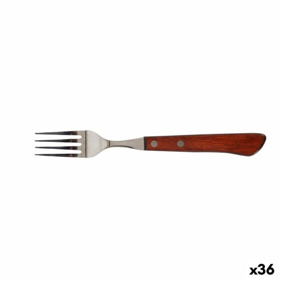 Вилка Quttin Packwood 9,5 cm Коричневый Серебристый (36 штук)