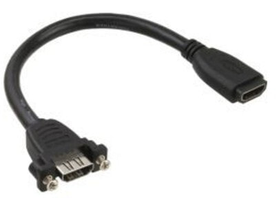 InLine HDMI 4K2K Adapter Type A female / A female with flange 0.6m