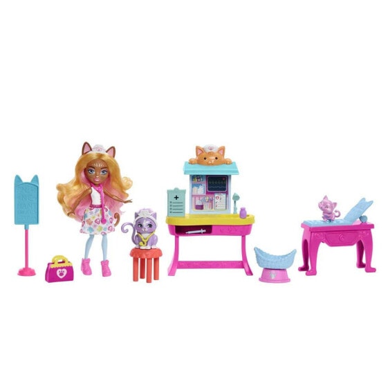 ENCHANTIMALS City Tails Carlin Cat Clinic Doll