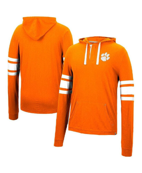 Men's Orange Clemson Tigers Lebowski Hoodie Long Sleeve T-shirt