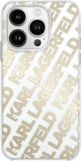 Karl Lagerfeld Etui Karl Lagerfeld KLHCP15SHKFOEMD Apple iPhone 15 / 14 / 13 hardcase IML Fullover Logo złoty/gold