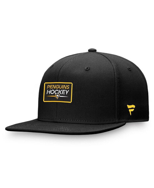 Men's Black Pittsburgh Penguins Authentic Pro Prime Snapback Hat