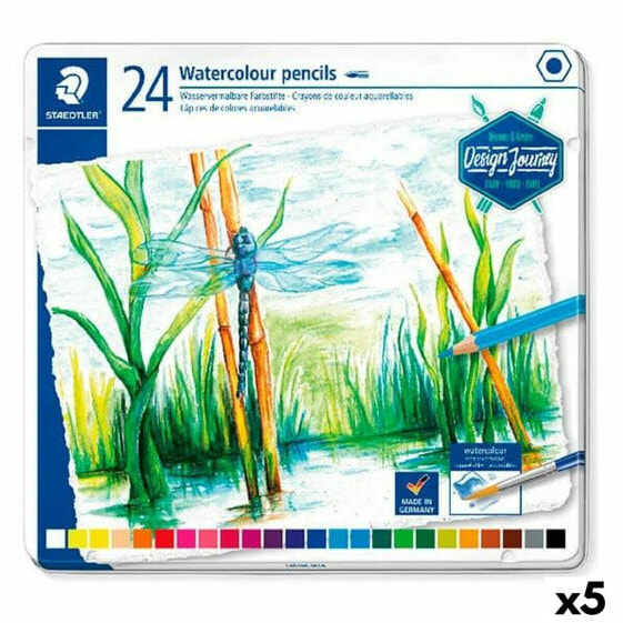 Цветные карандаши акварельные Staedtler Design Journey Multicolour (5 штук)