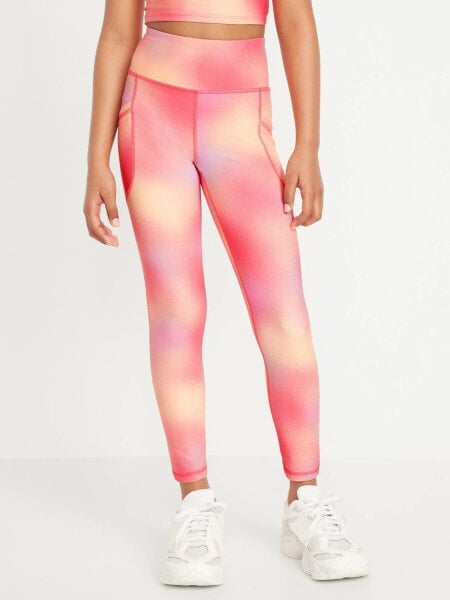 High-Waisted PowerSoft Side-Pocket Leggings for Girls