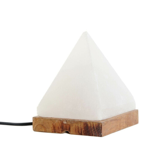 Декоративная настольная лампа DKD Home Decor Соль древесина акации 15 W 220 V 13 x 13 x 18 см