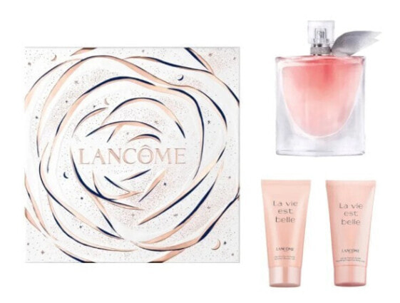 Парфюмерный набор женский LANCOME La Vie Est Belle - EDP 50 ml + гель для душа 50 ml + лосьон для тела 50 ml