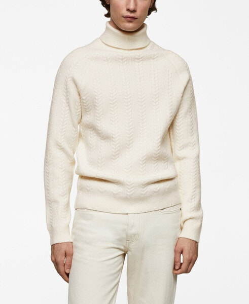 Men's Twisted Turtleneck Sweater