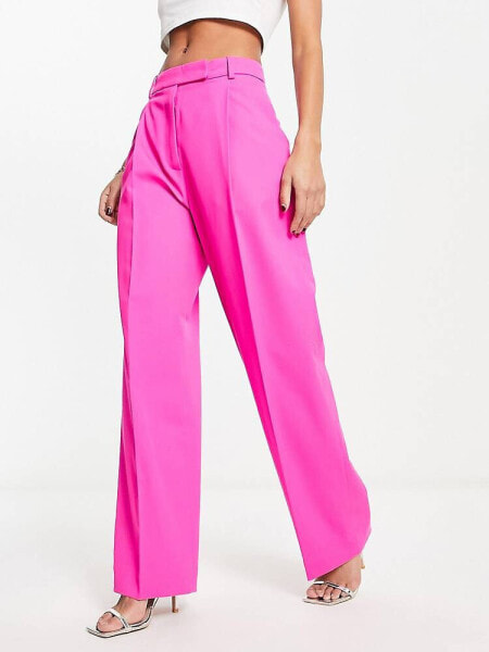 & Other Stories co-ord tailored trousers in hot pink
