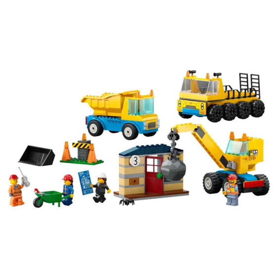 Конструктор LEGO Work And Crane Trucks With Demolition Ball.