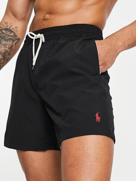 Polo Ralph Lauren Traveller swim shorts in black