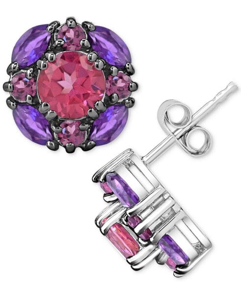 Серьги Macy's Gemstone Cluster Stud