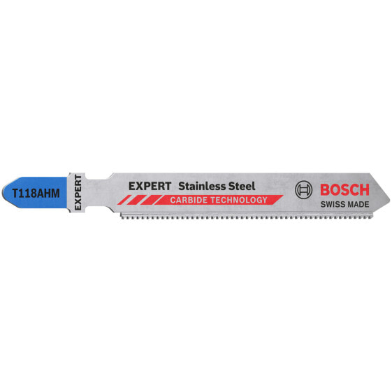 Bosch EXPERT Carbide Stainless Steel T 118 AHM Stichsägeblatt, 3 Stück